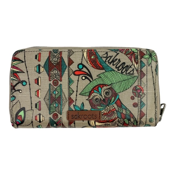 Sakroots Handbags - The Sak Sakroots Boho Owl Wallet